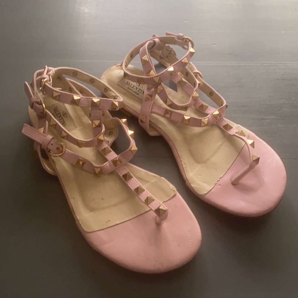 Valentino Rockstud Gladiator Sandal 38